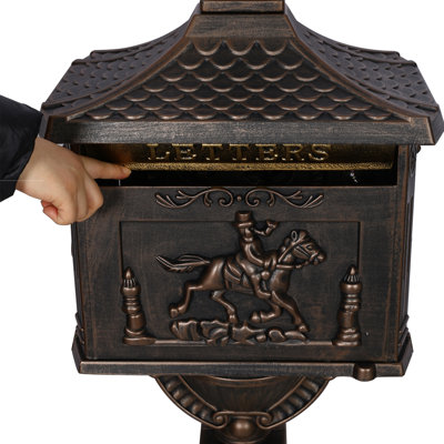 Aluminum Post Mounted Mailbox