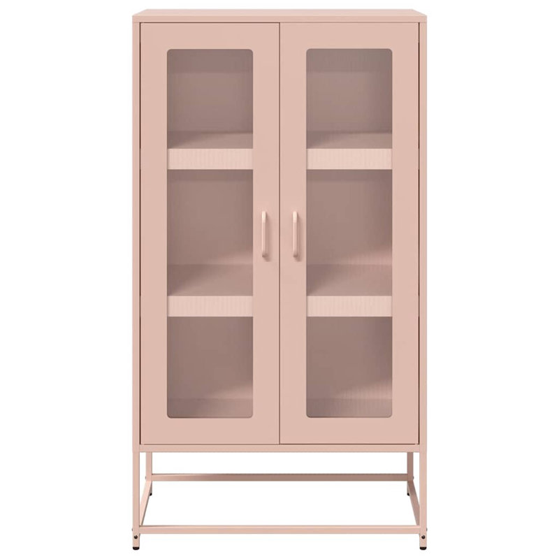Highboard 68X39x123 Cm Steel, Pink