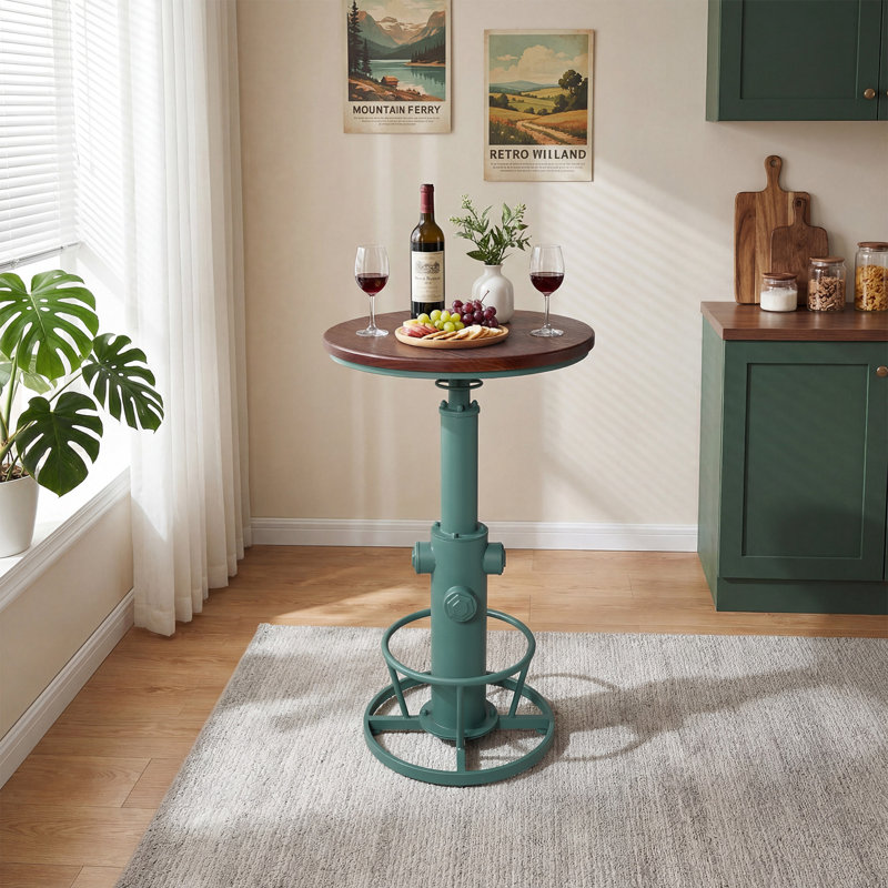 Table de bar Industrial, Vert mat