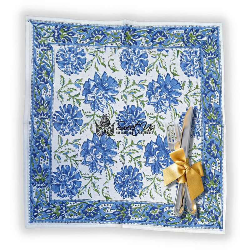 Ensemble de quatre serviettes en coton Blend