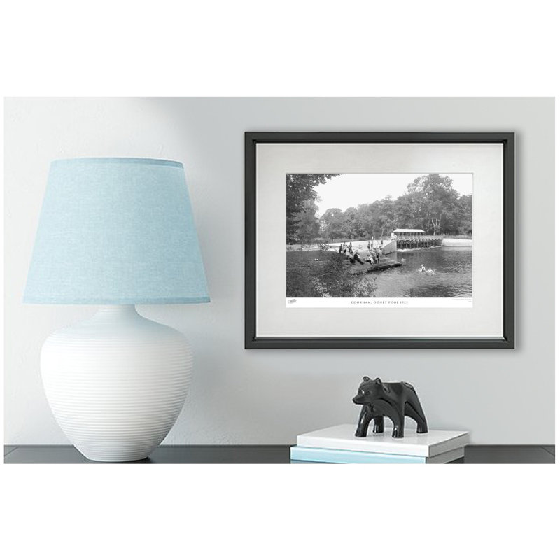 Cookham, Odney Pool 1925 - Single Picture Frame Print, 28cm H X 36cm W x 2cm D