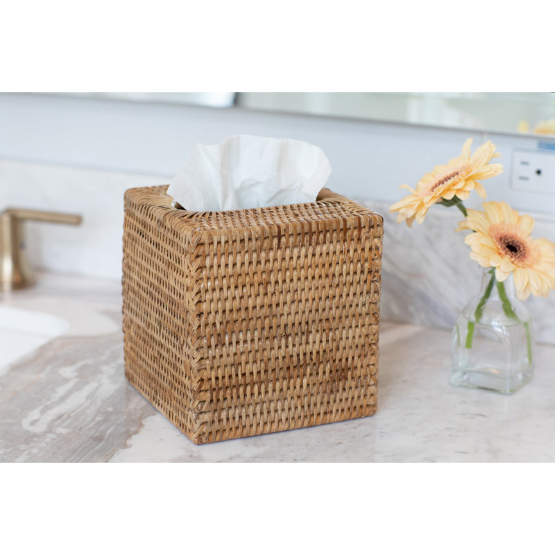 Bathroom Storage Container, Honey Brown