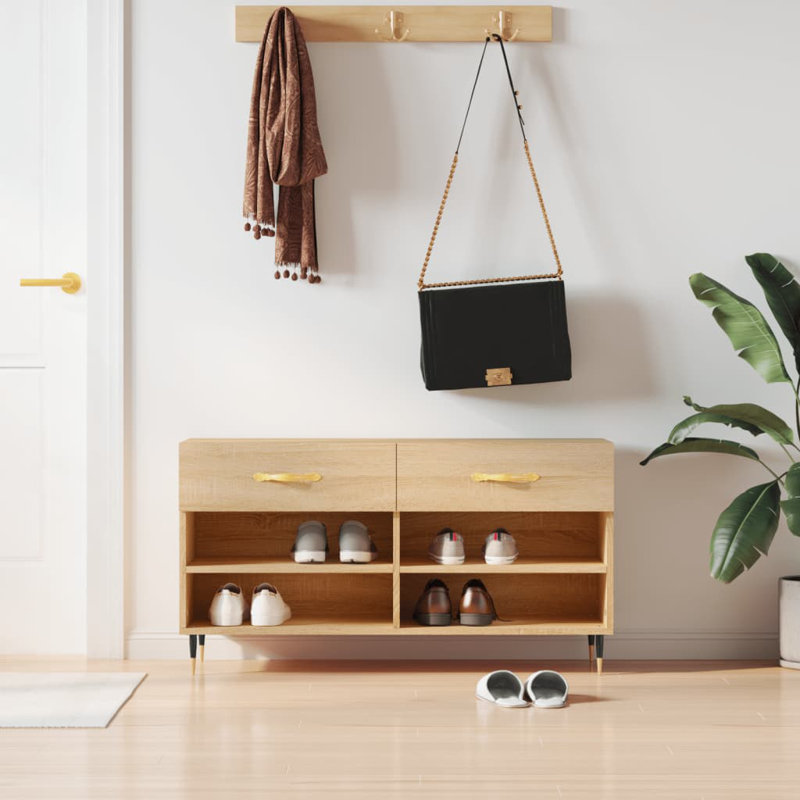 Mikesh Storage Bench, Sonoma Oak