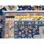 Tapis de couloir en laine noué à la main 200 KPSI bleu d'inspiration arménienne 2 pi 1 po x 5 pi 10 po 4FCD2F4B755F42649147CC31CE203072