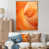 Toile avec cadre flottant or