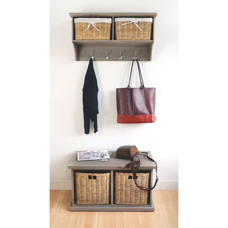 Bastogne Solid Wood Storage Bench