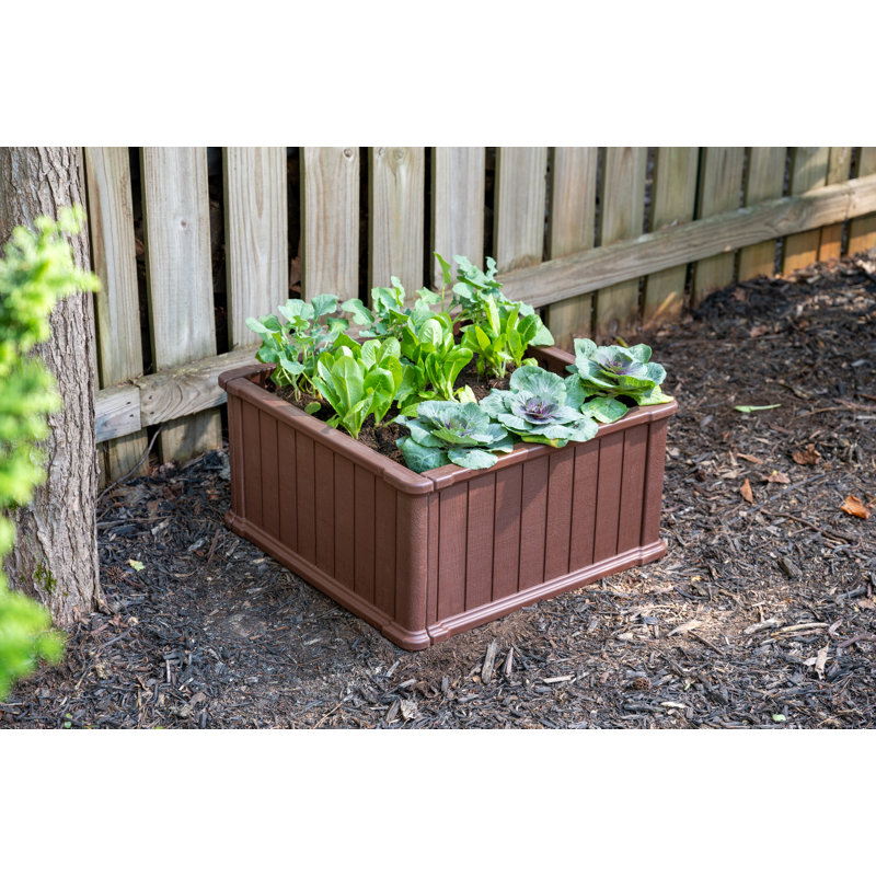 Poly Resin 24" Raised Garden Bed