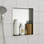 Niche de douche en acier inoxydable 19 po x 15 po, nickel brossé-1145696400