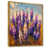 Toile avec cadre flottant or