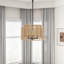 Luminaire suspendu à intensité variable Arnesha 4-E12 9W Boho Rattan Farmhouse