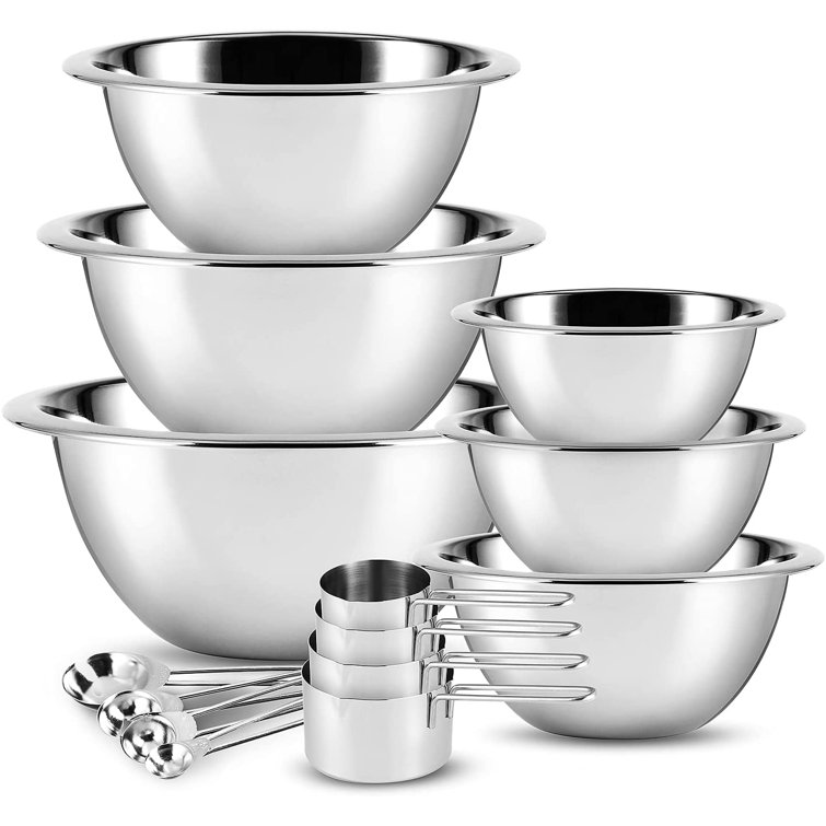 Joytable Stainless Steel 14 Piece Nested Mixing Bowl Set & Reviews