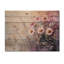 Lavande, minimalisme, tournesols, champ de rêves I - décoration murale en bois de tournesols sur bois de pin naturel-1182567904