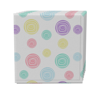 Cotton Twill Polka Dots Square Napkin