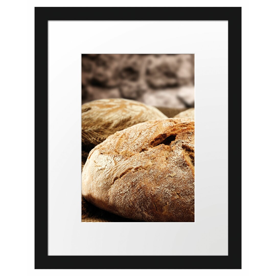 Gerahmtes Poster Frisch gebackenes Brot