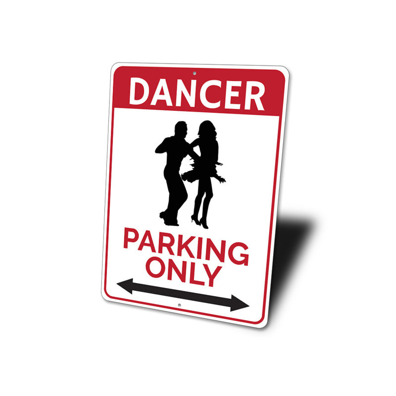 Enseigne de danseur en aluminium, H 18 po x l 12 po x P 0,06 po