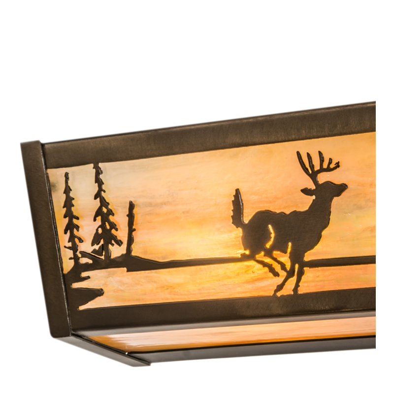 Rustic Lodge 4 - Light Bath Bar, Antique Copper