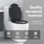 Anthracite Plastic Standard Adjustable Armrests Toilet Seat-1215608312