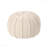 Bordeaux Knitted Cotton Round Pouf-106806901