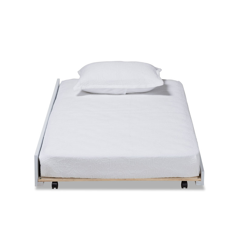 Lit gigogne simple Keiona, Blanc
