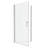 Universal Pivot Shower Door With 1 3/8" Adjustment - 1/4" Tempered Glass, Polished , #304 Stainless Steel Handle, Wall Channel, Easy Installation, Smooth System, Good Leakage, 28-29 Coverage-123108729