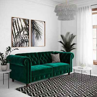 Dimmitt 3 Seater Velvet Sofa