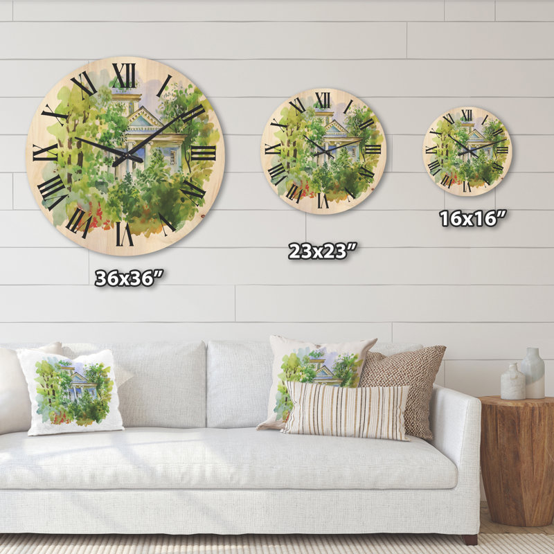 Solid Wood Wall Clock, Large