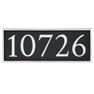 Serif 1-Line Wall Address Plaque