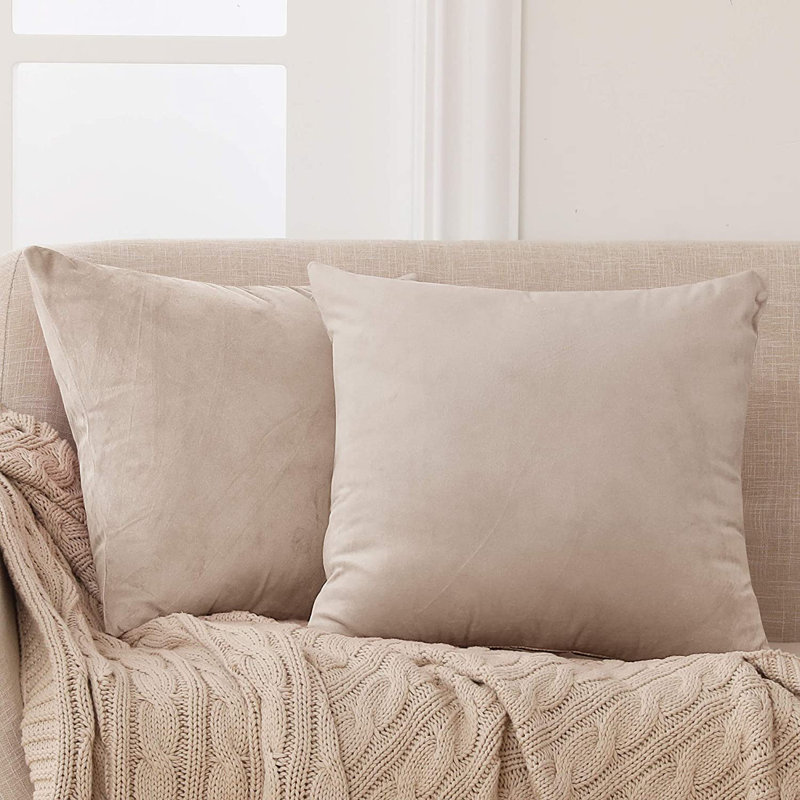 Frith Square Cushion Cover, 41cm H x 41cm W x 1cm D, Khaki