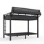 Lit superposé simple TG au-dessus de simple TG avec tablettes de rangement, panneau perforé, ports USB et lumières DEL-1663217281
