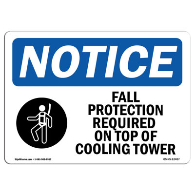 Fall Protection Required On Sign