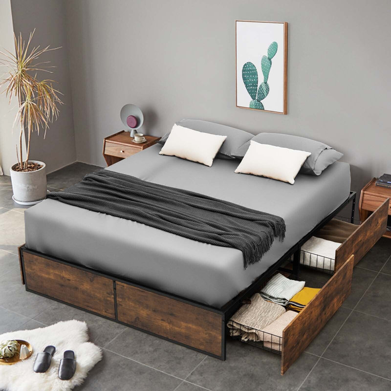 Reiff Steel Platform Bed, Full