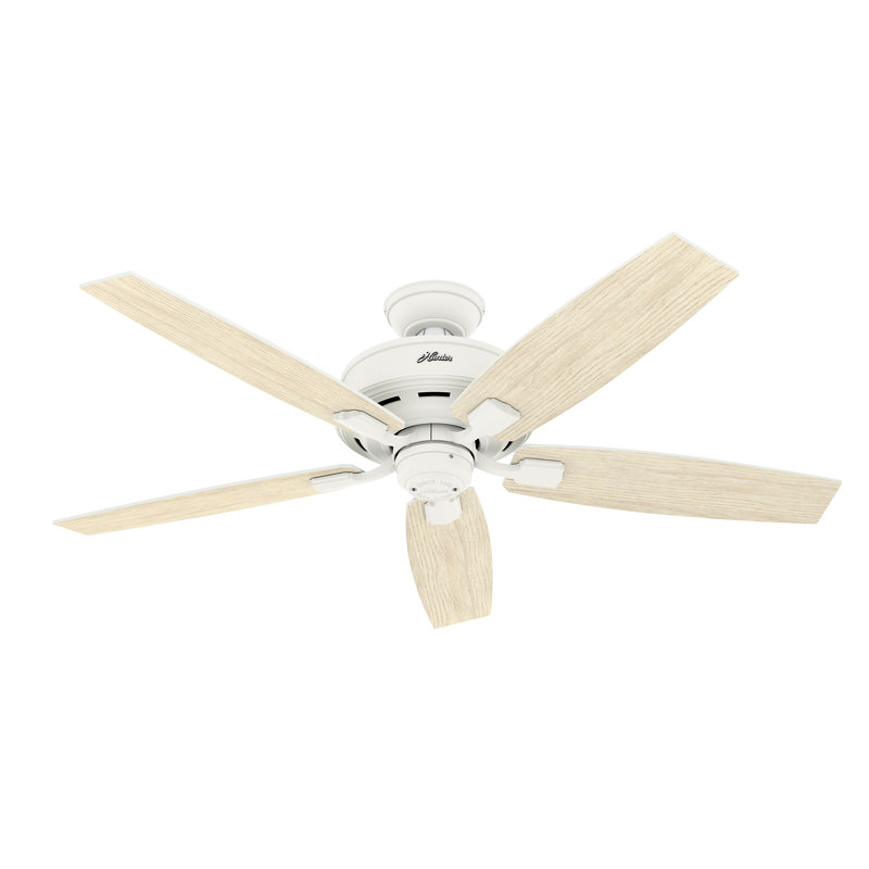 Bennett 52" Matte White Ceiling Fan with LED Lights and Remote