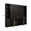 Lit escamotable avec bureau Murphy, lit mural pliable multifonctionnel avec placard, tiroirs, structure de lit en métal peu encombrante pour chambre d'amis