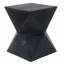 Table d'appoint en béton noir Prismatic Symmetry