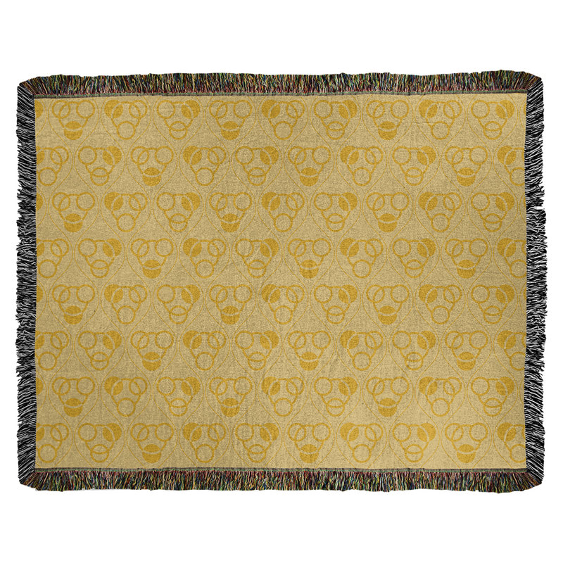 Couverture en coton tissé Classic, L 37 po x L 52 po, Jaune clair