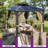 Balconera Polyethylene Double Roof with Aluminum Frame Patio Gazebo-94697089