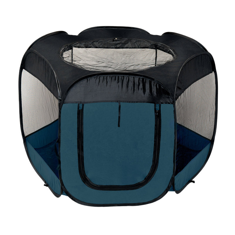 with Pet Door, 30" H x 47" W x 40" D, Sailor Blue