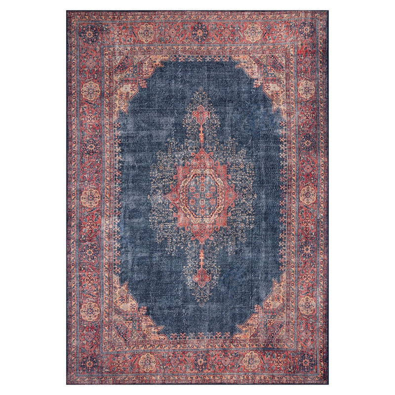 Luxurious Machine Washable Carpet, 100% Polyester, 7.5 x 10.8 Feet | Pile Height: 0.2 Inches, 1850 g/m² | Recycled Poly Cotton Underside, Easy Care, Perfect for Living Room & Bedroom, Soft & Durable Design