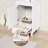  18" Small Single Bathroom Vanity With Ceramic Sink Top, Faucet, Decorative Wavy Edge-108606843