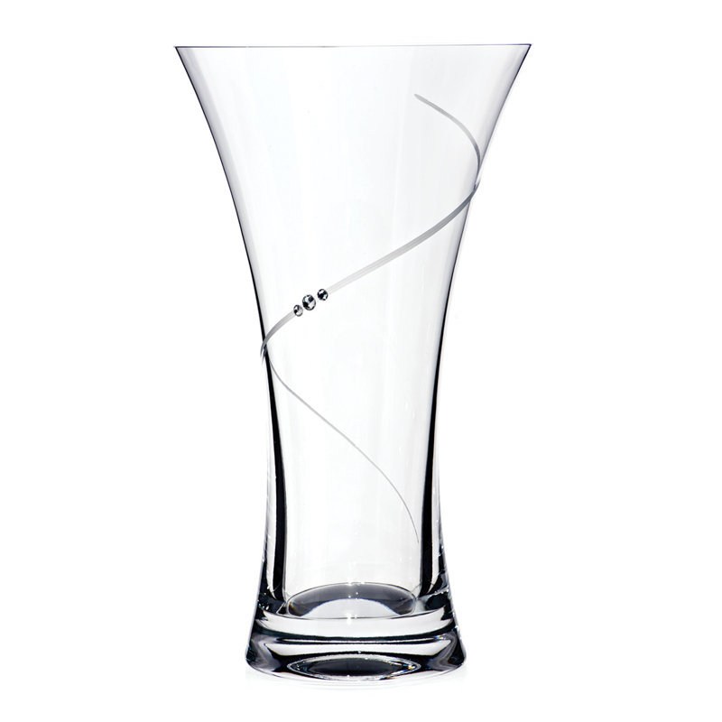 Handmade Crystal Table Vase, Clear