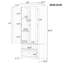 Grande armoire de rangement blanche avec deux tiroirs pour la salle de bain ou le bureau, maximisant l'espace et l'organisation