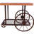 Kendig Industrial 28"L End Table with Storage in Oak and Antique Gray