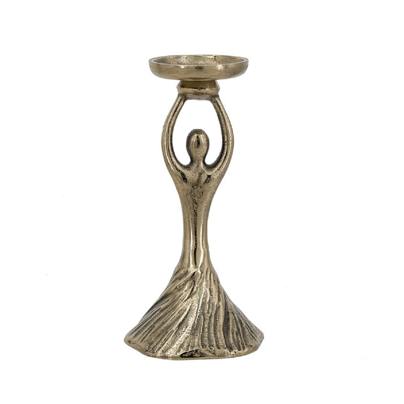Porte-pilier abstrait pour figurine humaine, H 9,5 po x l 4,5 po x P 4,5 po