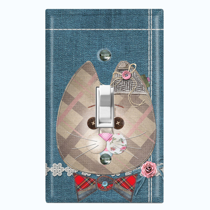 Animals 1 - Gang Toggle Light Switch Standard Wall Plate