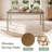 Deral 6 - Person Farmhouse Rectangular Solid Wood Dining Set, Brown/White-1439732395-1431796532