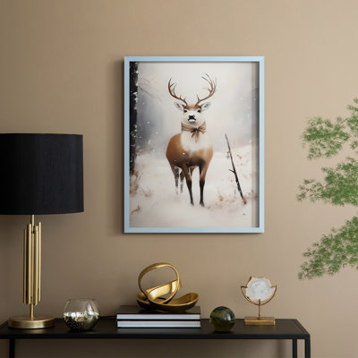 «Christmas Holiday Art», série 2-CLXIV, reproduction encadrée - bois massif