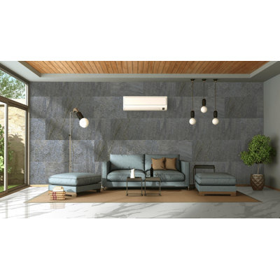 Falkirk Johnstone 35.4" x 23.6" Stone Wall Paneling in Silver (1-pack)