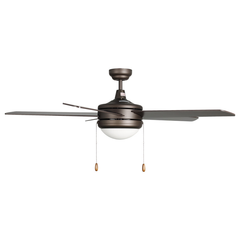 Ventilateur de plafond d'intérieur 5 pales Crowe, Bronze frotté à l'huile, Bronze frotté à l'huile