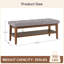 Banc de rangement rembourré Hahnville -602685168