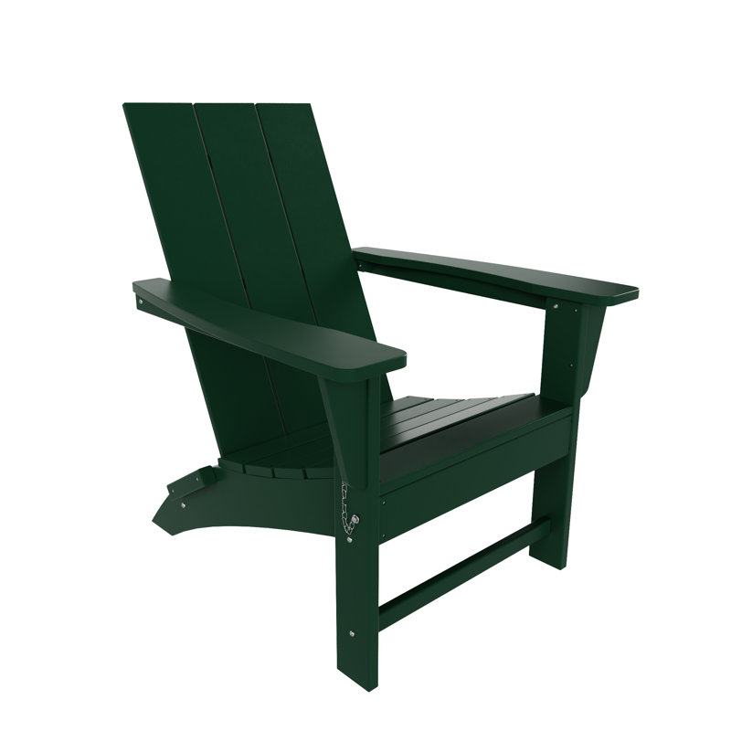 Chaise Adirondack pliante en plastique PEHD Joubert, Vert foncé